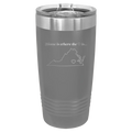 Virginia Heart 20 oz Tumbler | Dark Gray