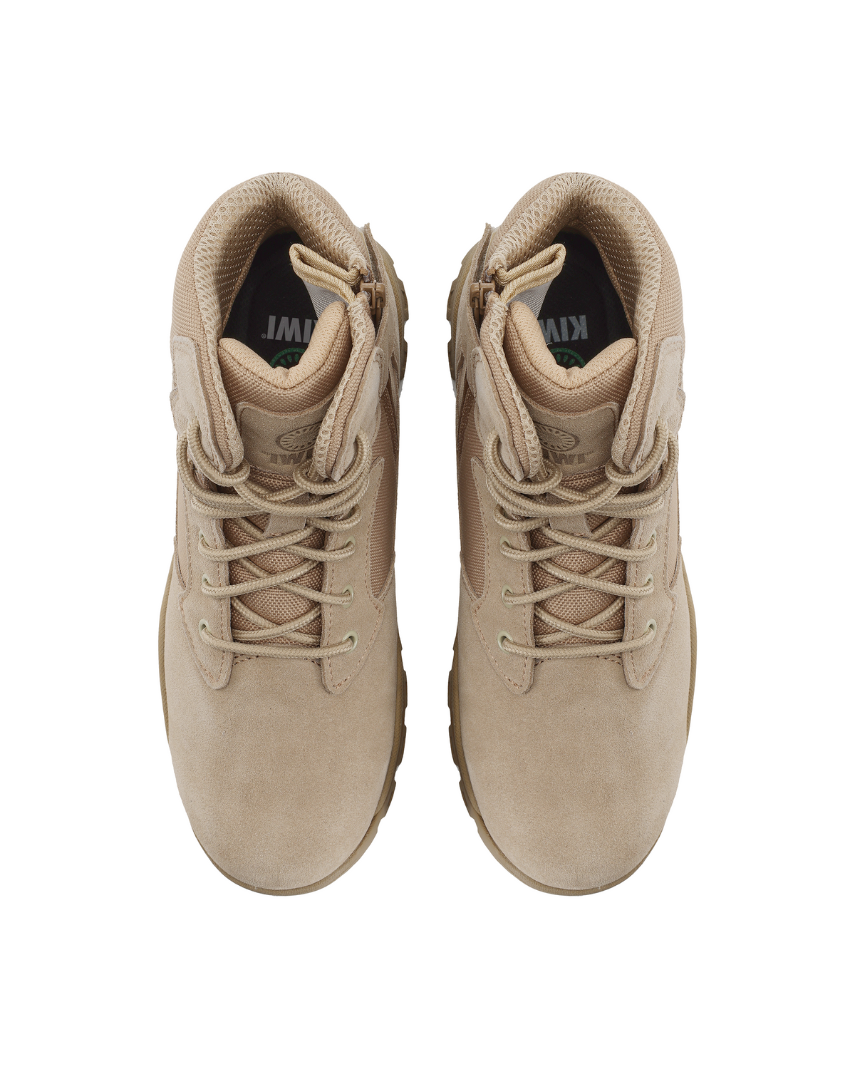 Kiwi Rugged Sand Suede Mid-Cut 6" Steel Toe Zipped Water Resistant Tactical Boots [60000]