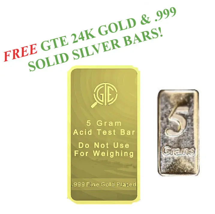 Gold, Silver, & Platinum Testing Kit 10K-24K JSP Acids, Diamond Tester, Digital Scale, Magnifier Loupe, Files & Test Bars