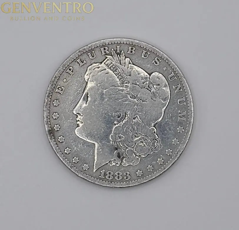 1883 Morgan Silver Dollar $1 Coin – 90% Silver – Philadelphia Mint #B02