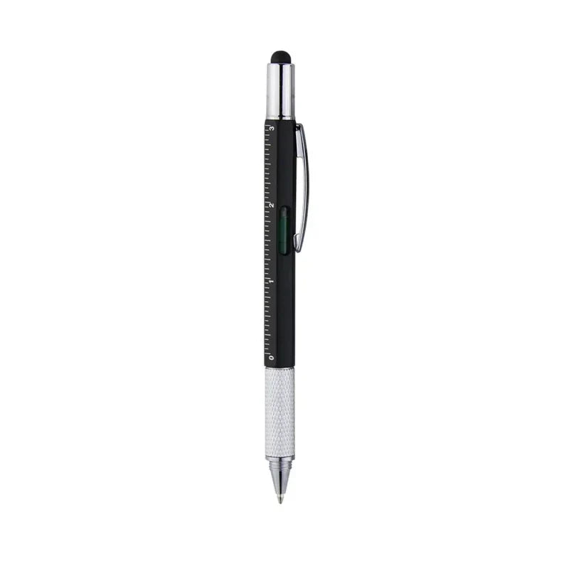7 in 1 Multifunction Ballpoint Pen | EDC Hand Tool with Ruler Screwdriver Stylus Level