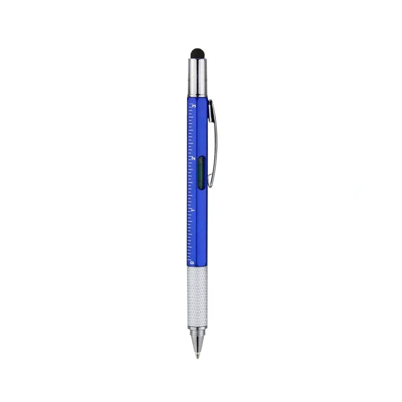 7 in 1 Multifunction Ballpoint Pen | EDC Hand Tool with Ruler Screwdriver Stylus Level
