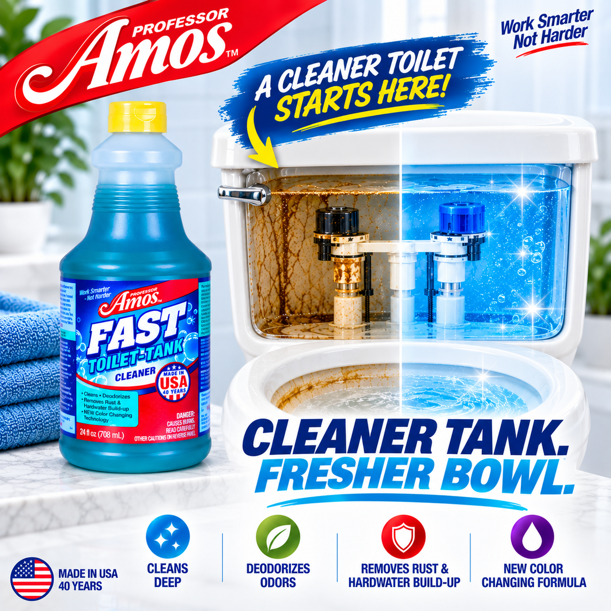 Professor Amos FAST Toilet & Tank Cleaner